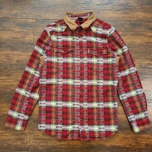 Boys' Blanket Flannel Button Down Shirt